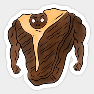 Steak Man Sticker